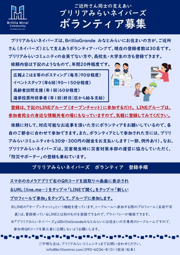 ボランティア募集